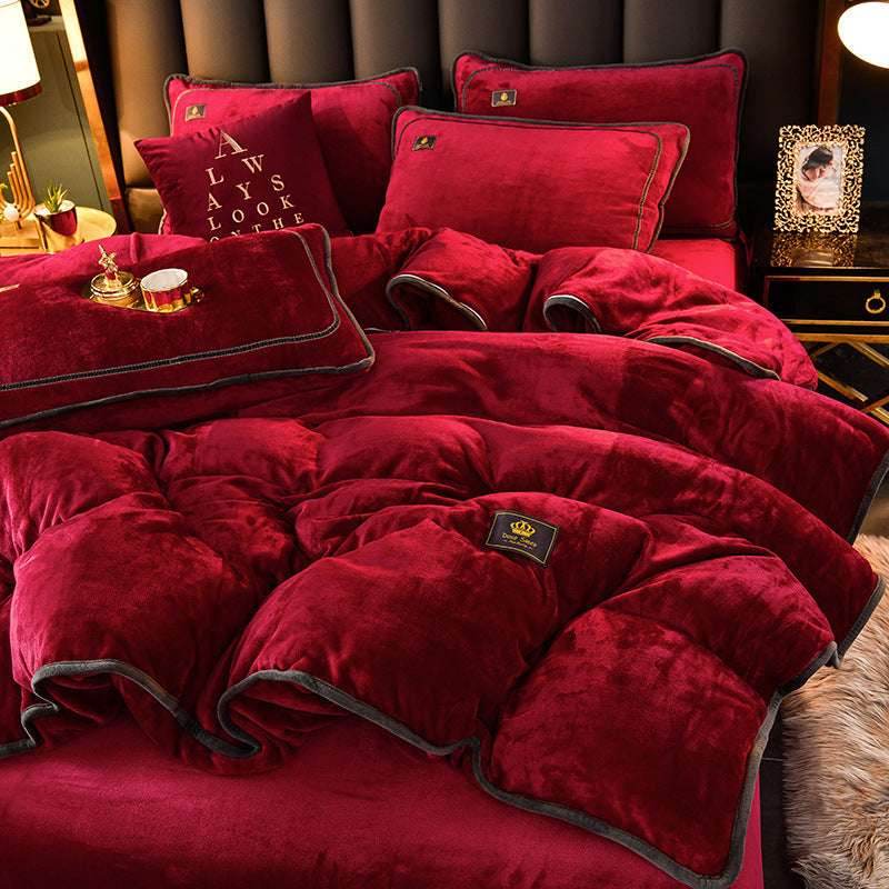 Winter Flannel Duvet Cover – Thick & Double-Sided - Pasha