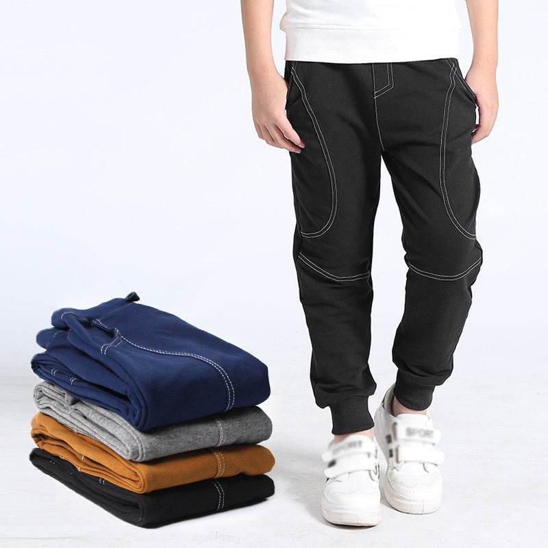 Spring & Autumn Kids Cotton Sports Pants – Comfortable Leisurewear for Active Children - Pasha