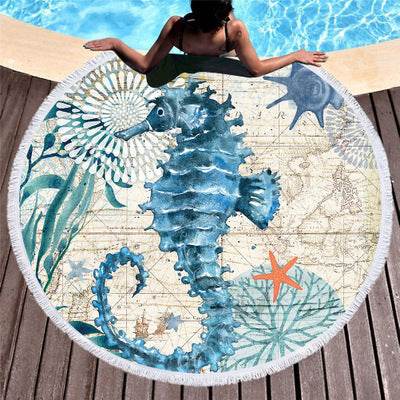 Sea Turtle Microfiber Towel – Vibrant & Quick-Dry - Pasha