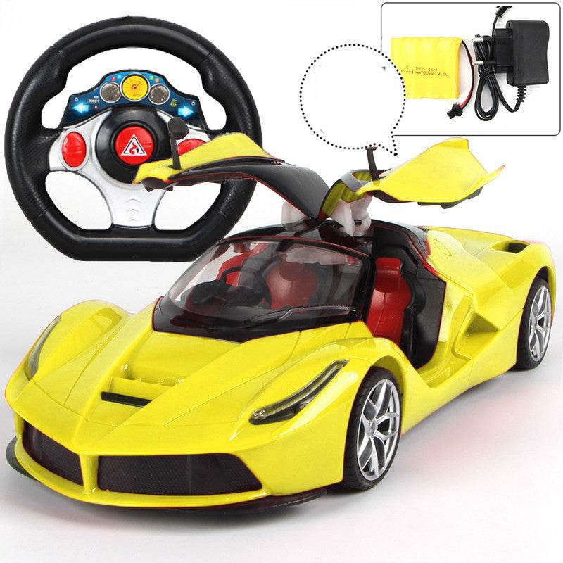 Kid´s Racing Car with Steering Wheel-Door Opening Car - Pasha