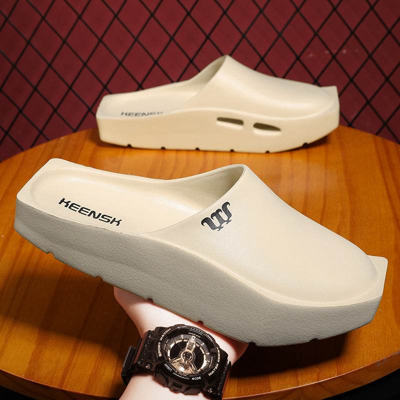 Men's Casual Platform Toe-Cap Slippers - Pasha
