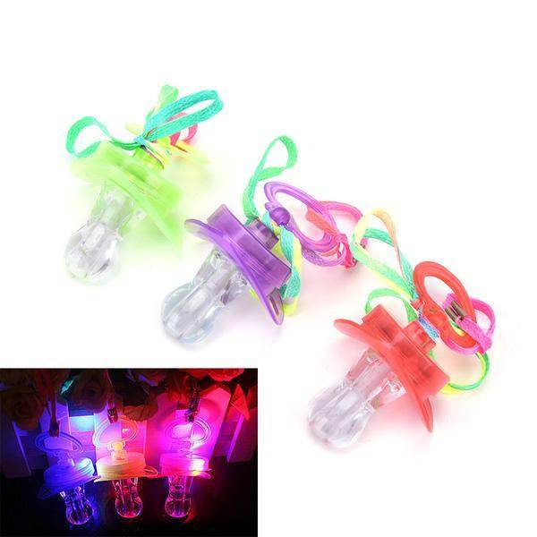 LED Pacifier & Whistle – Colorful Party Toy with Blinking Lights - Pasha