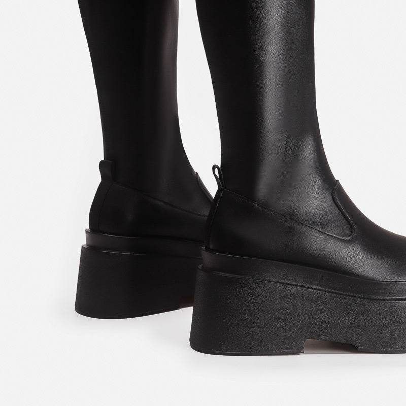 Platform elegant boots for women - Pasha