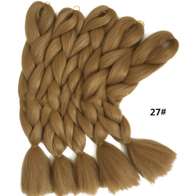Jumbo 24 Inch Braiding Hair Extensions – High Temperature Fiber, Smooth Texture, Permable, for Kids and Women - Pasha