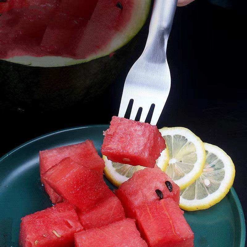 Watermelon Fork Slicer 2-in-1 – Stainless Steel Fruit Cutter for Easy Slicing - Pasha