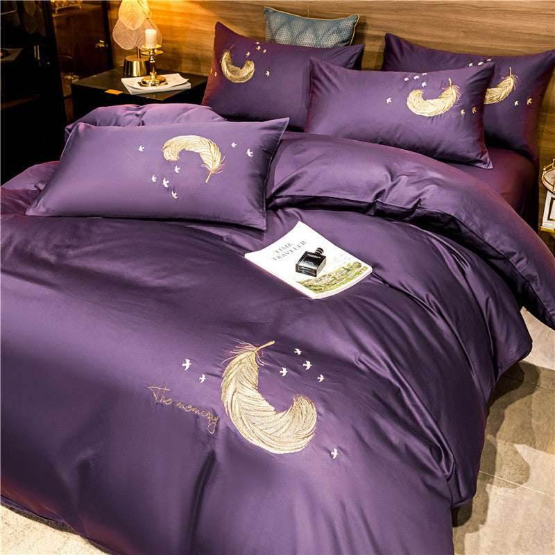 Personalized Cotton Bedding Set – Embroidered Quilt - Pasha