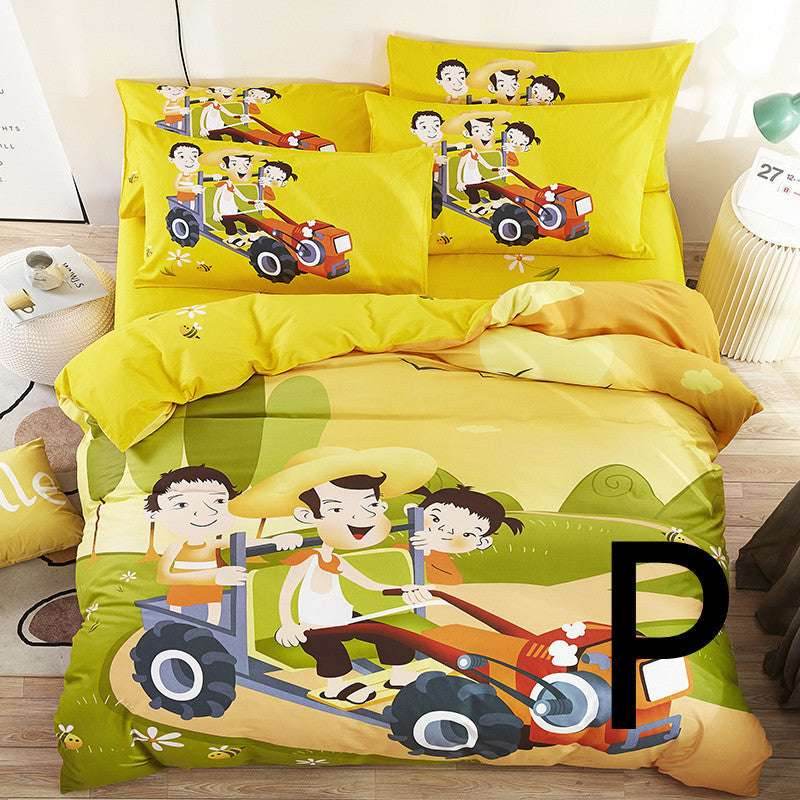 Cartoon Kids Bedding Set – Fun & Cozy Bed Sheets - Pasha
