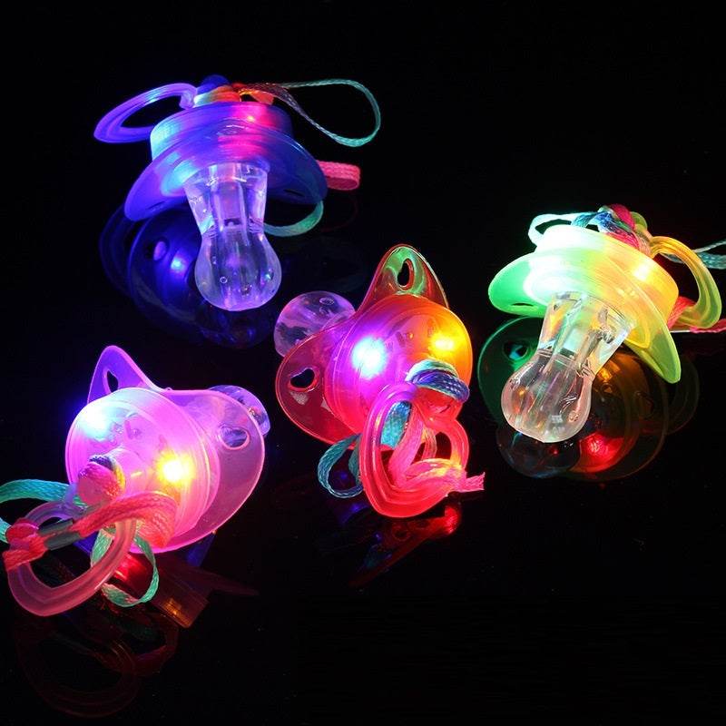 LED Pacifier & Whistle – Colorful Party Toy with Blinking Lights - Pasha