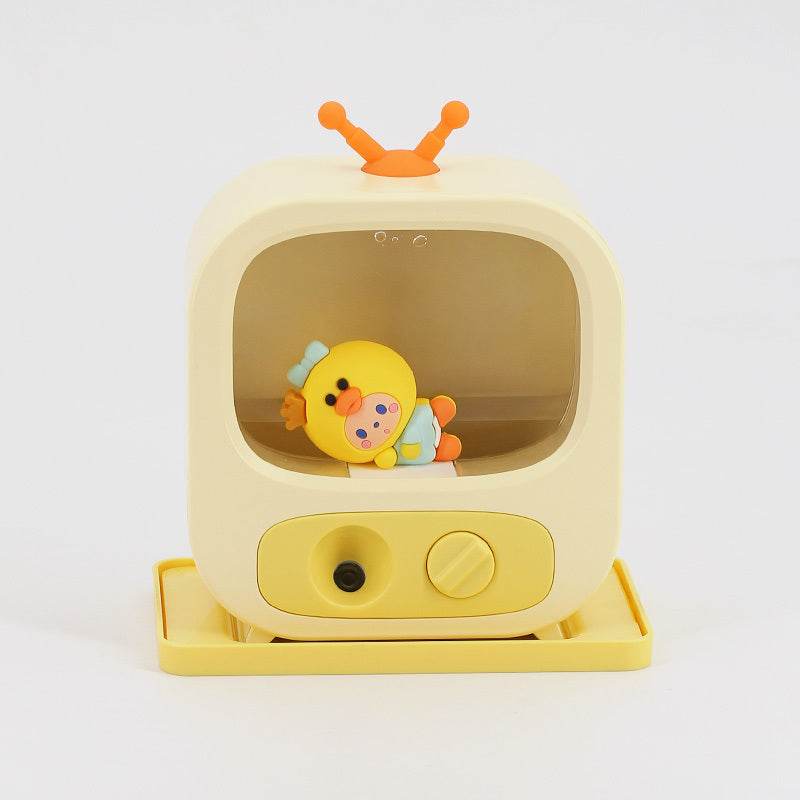 Creative Home Desktop Mini TV-Shaped Humidifier with Ambient Lighting - Pasha