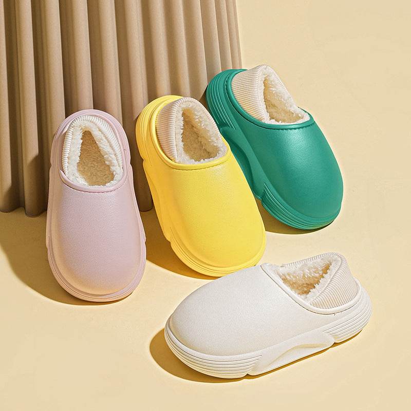 Kids' Indoor Non-Slip Waterproof Wool Slippers – Comfortable and Warm Slippers for Boys & Girls - Pasha