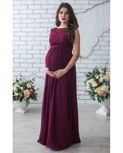 Lace Maternity Dress – Sleeveless & Elegant - Pasha