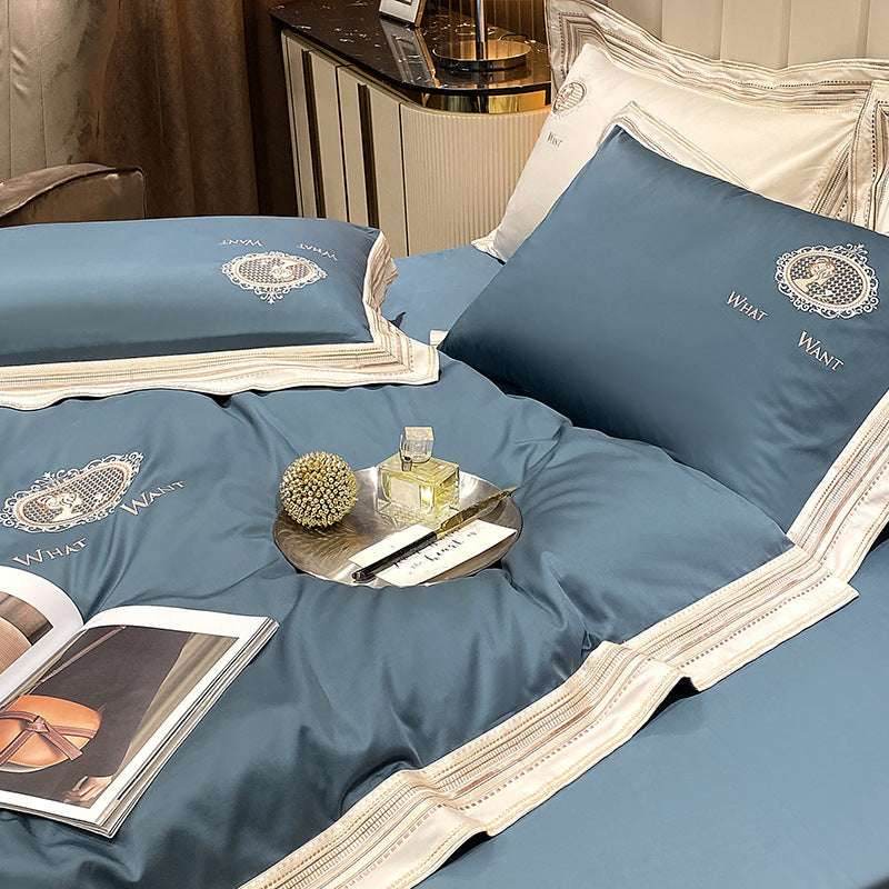 Cotton Satin Bedding Set – Elegant & Plain Color - Pasha