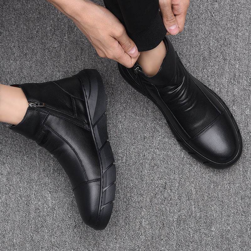 Men's High Top Leather Boots – Casual & Stylish - Pasha
