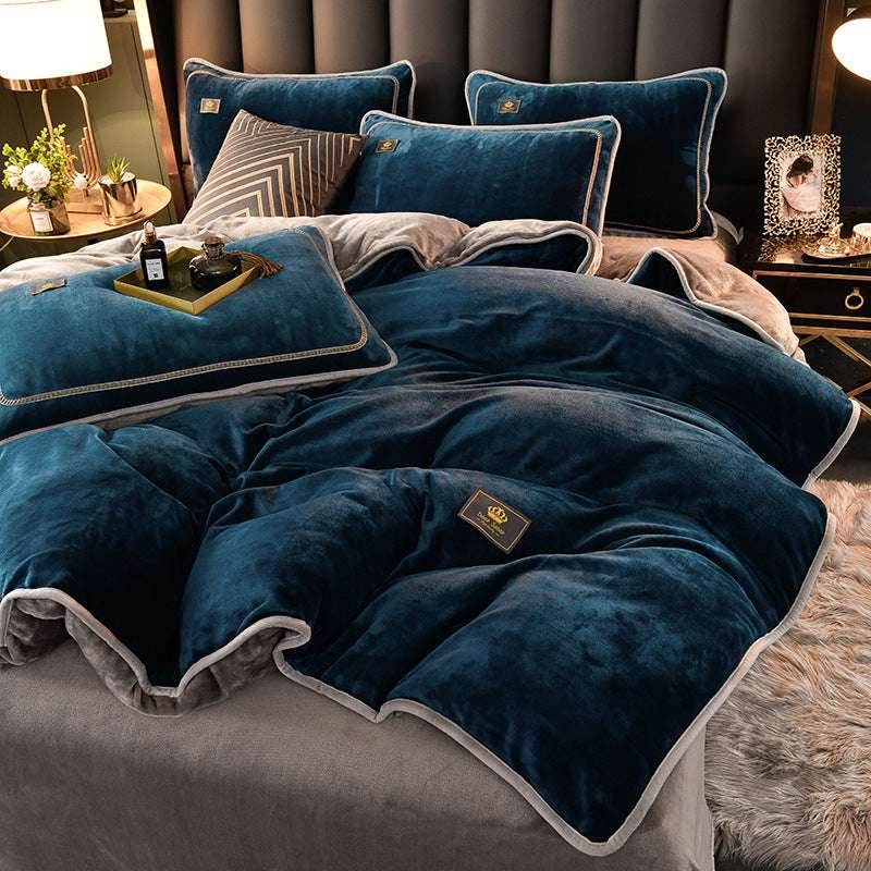 Winter Flannel Duvet Cover – Thick & Double-Sided - Pasha