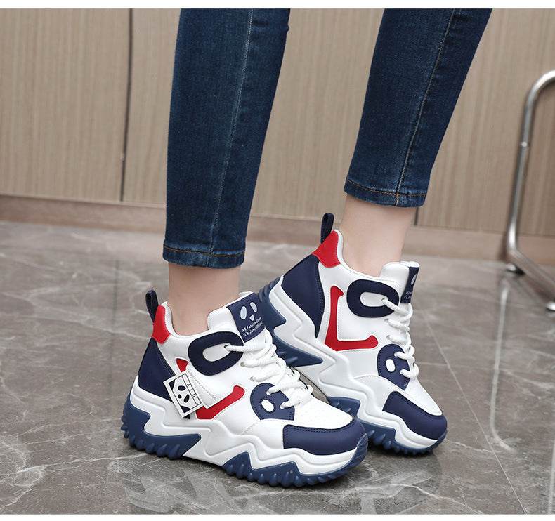 Color Matching Autumn And Winter Casual Shoes Women - Pasha