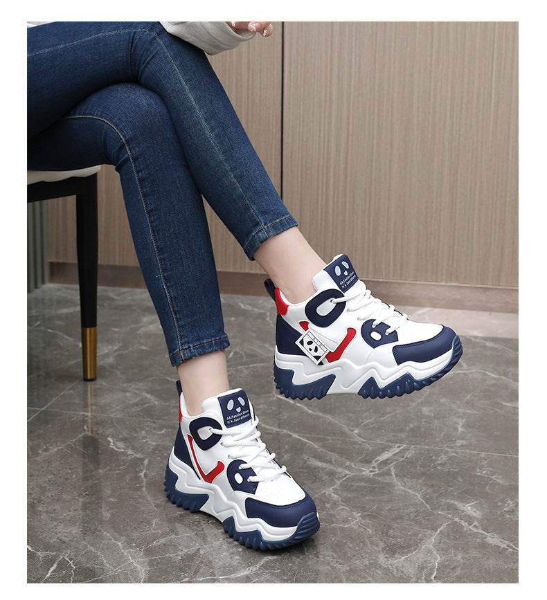 Color Matching Autumn And Winter Casual Shoes Women - Pasha
