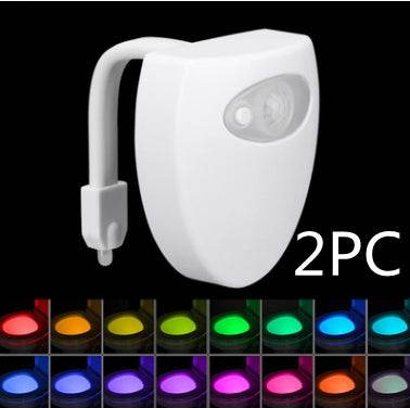 Automatic Induction LED Toilet Night Light – 8 Color Motion Sensor Bathroom Light - Pasha