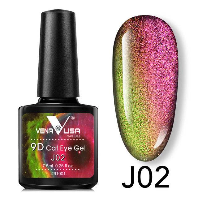 Venalisa 9D Gel Polish Cat Eye Magic – Galaxy Starry Magnetic Multicolor 5ml - Pasha