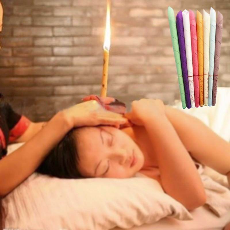 Ear Candles Set – 70pcs Mixed Colors for Ear Wax Removal, Tinnitus Relief, and Improved Listening - Pasha