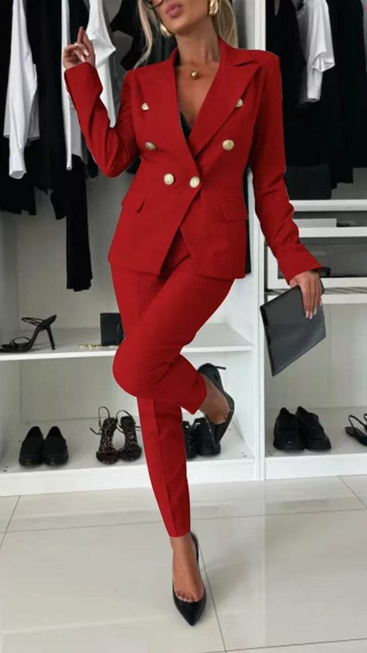 Women's Casual Solid Color Suit Set - Pasha Store - Pasha