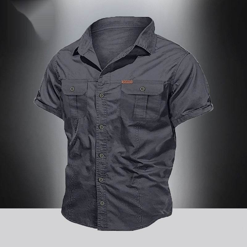Men´s Summer Workwear Look with Short Sleeves-pure cotton - Pasha
