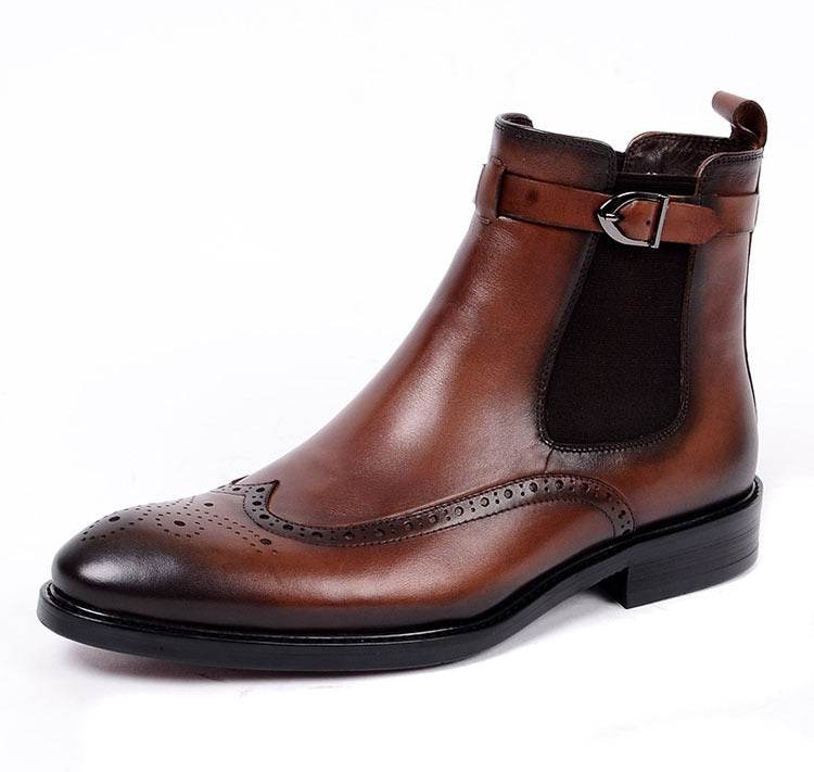 Leather Cowboy Boots – Classic Martin Style - Pasha