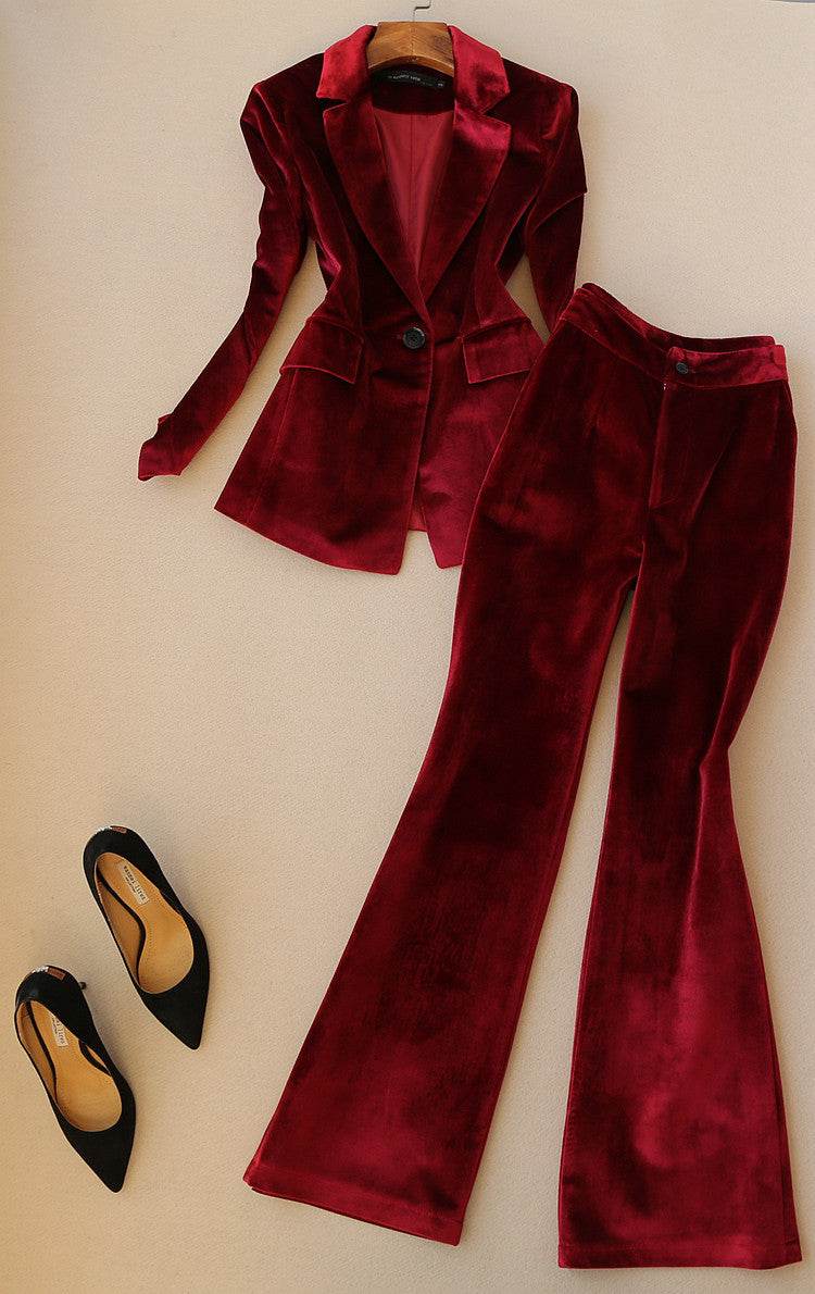 Slim Fit Retro Suit Set-style and comfort - Pasha