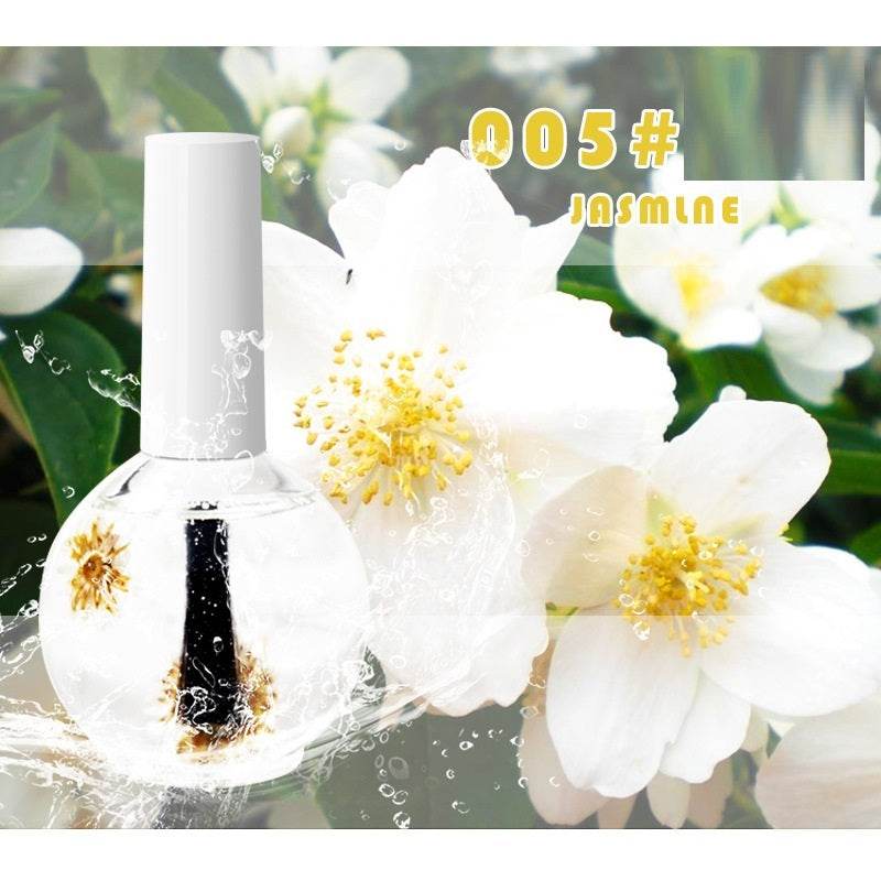 Nail Beauty Dried Flowers Nourishing Treatment Oil – Moisturizing Nail Care for Healthy Nails - Pasha