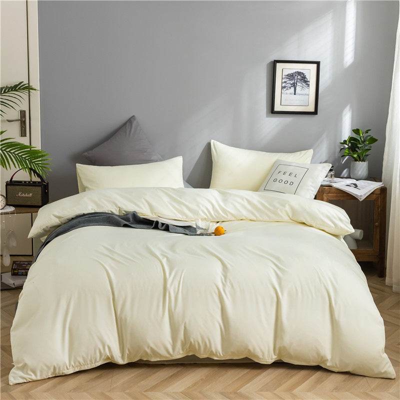 Washed Cotton Bedding Set – Modern Minimalist Style - Pasha