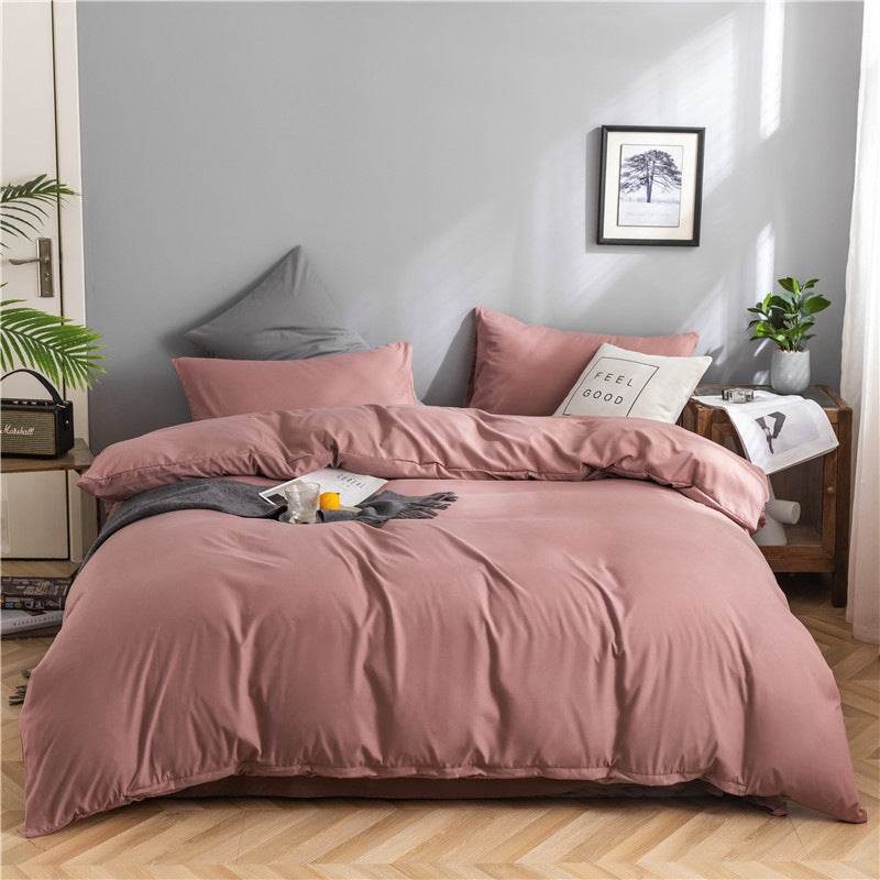 Washed Cotton Bedding Set – Modern Minimalist Style - Pasha
