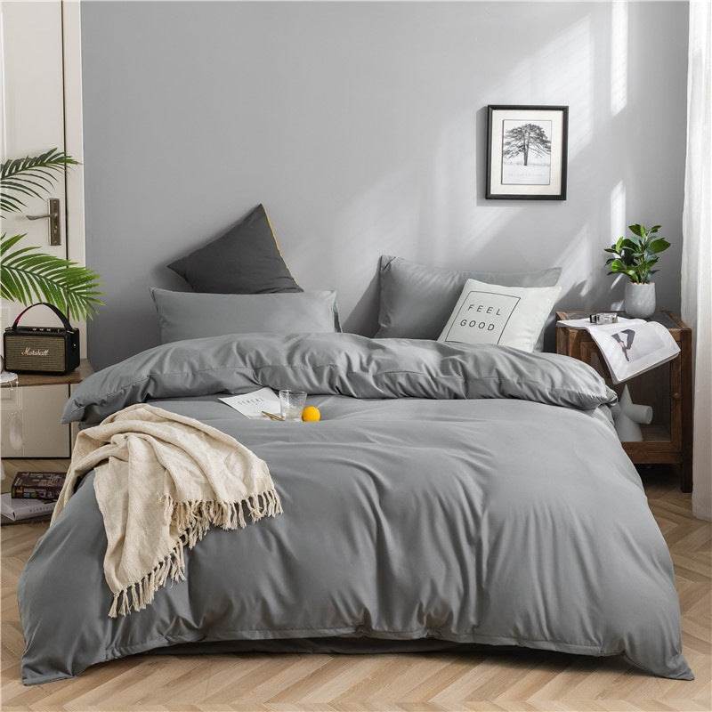 Washed Cotton Bedding Set – Modern Minimalist Style - Pasha