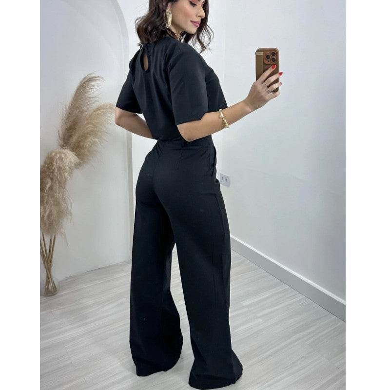 Women's Cotton Top & Wide Leg Pants Sets - Pasha