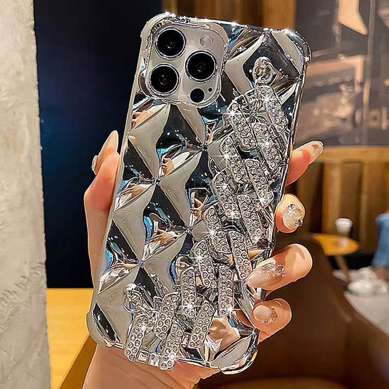 Luxury Diamond Bracelet Phone Case for iPhone - Elegant TPU Protection with Chain Design - Pasha