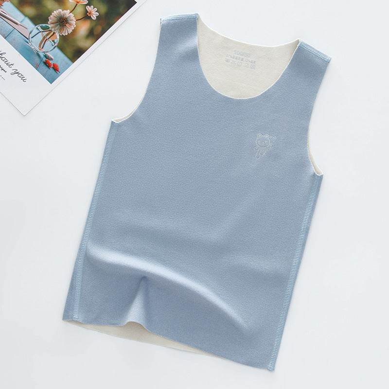 Children's Seamless Reversible Brushed Sleeveless Vest – Comfort & Style - Pasha
