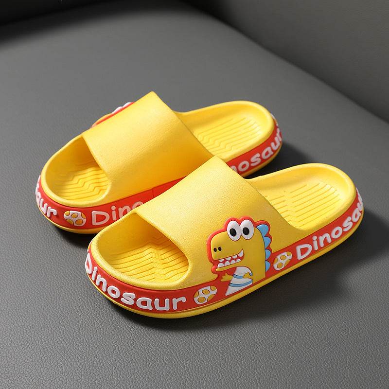 Kids' Non-Slip PVC Slippers – Yellow, Green, Blue & Pink, Comfortable & Durable for Indoor Use - Pasha