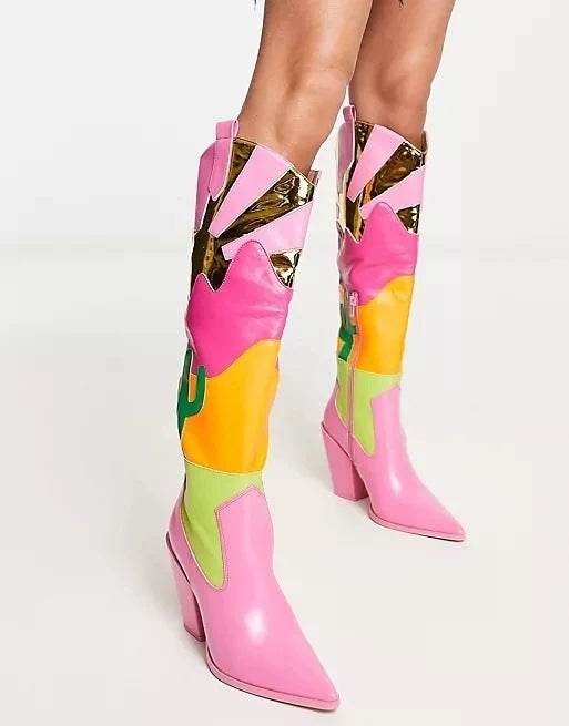 Extreme Fashion Runway Chunky Heel Shoes for women - Pasha