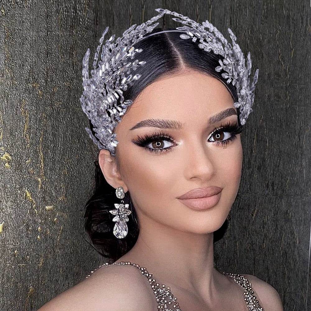 Rhinestone Headband Styling Hair Wedding Bridal Accessories - Pasha