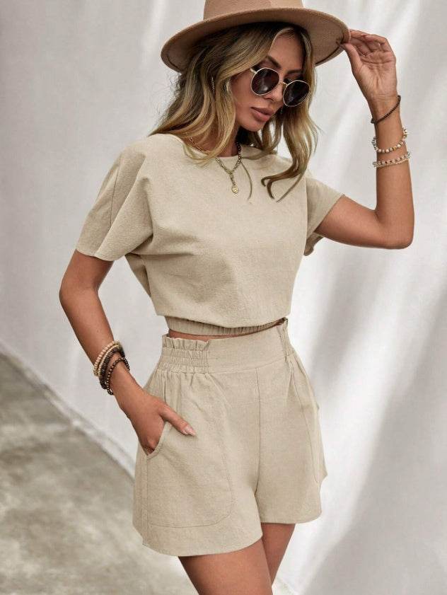 Women's Casual Short Sleeved Set - Pasha Store - Pasha