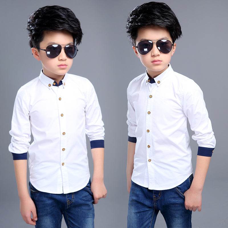 Long Sleeve Fall Casual Children's Striped Shirt – Comfortable & Stylish - Pasha