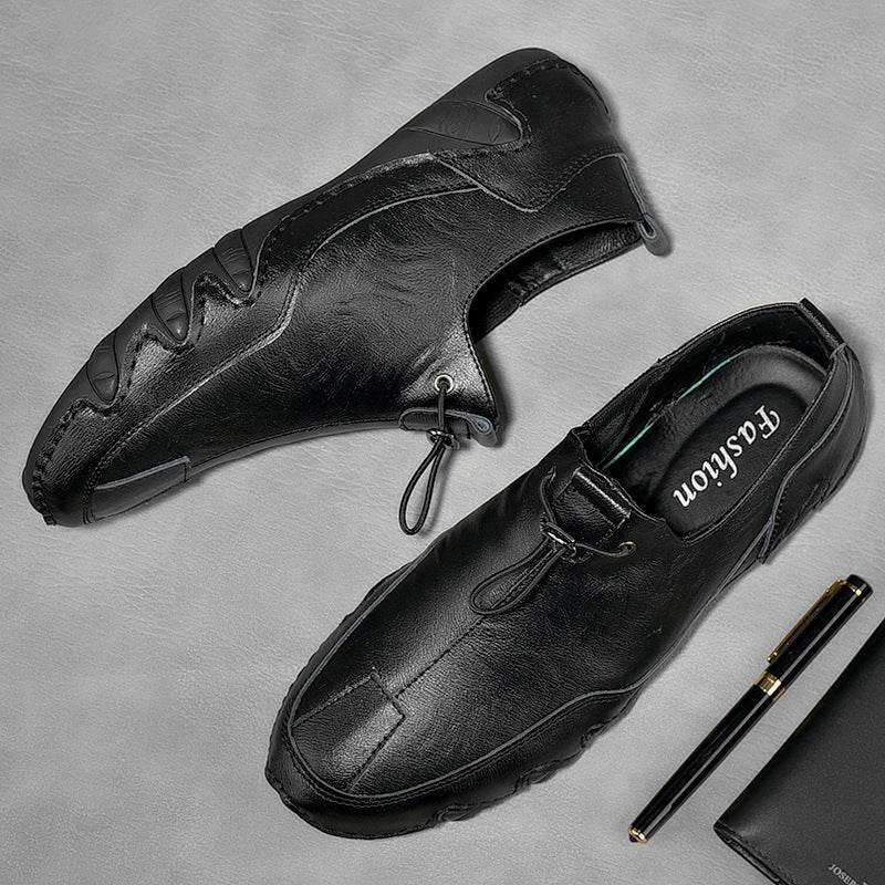 Men's Plus Size Leather Shoes – Wide Fit & Sporty - Pasha