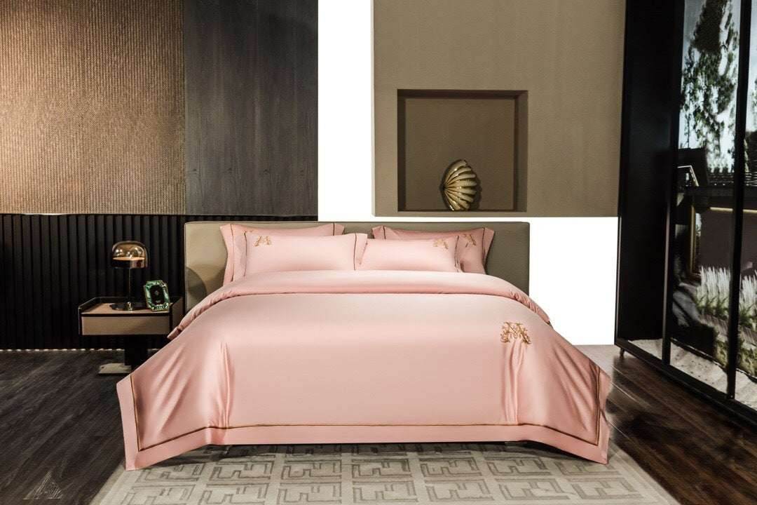 Cotton Embroidered Bedding Set – Four-Piece Match - Pasha
