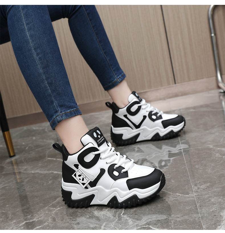 Color Matching Autumn And Winter Casual Shoes Women - Pasha