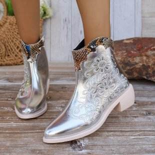 Extreme Golden Western Boots for women - Pasha