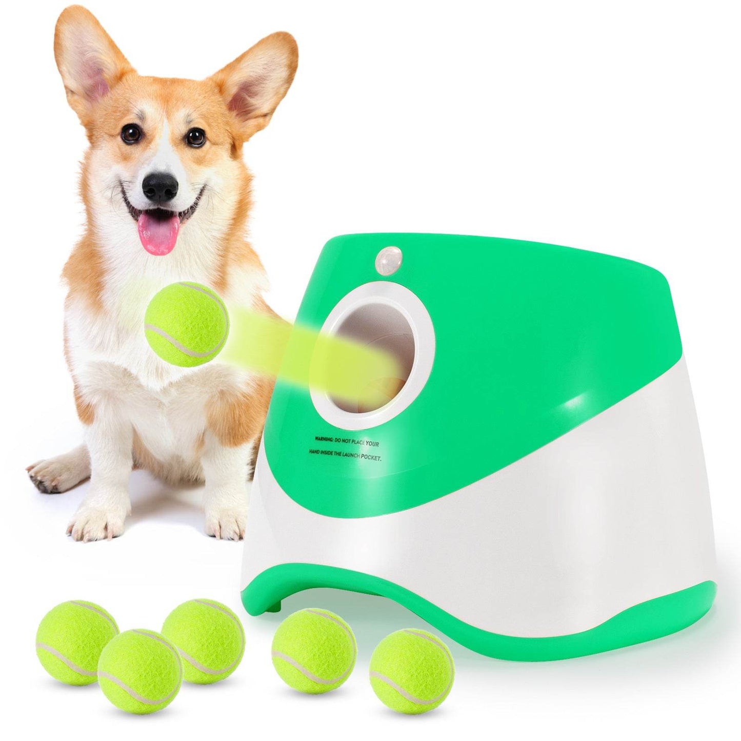 Pet Electric Tennis Ball Launcher – Perfect Toy for Dogs and Cats - Pasha