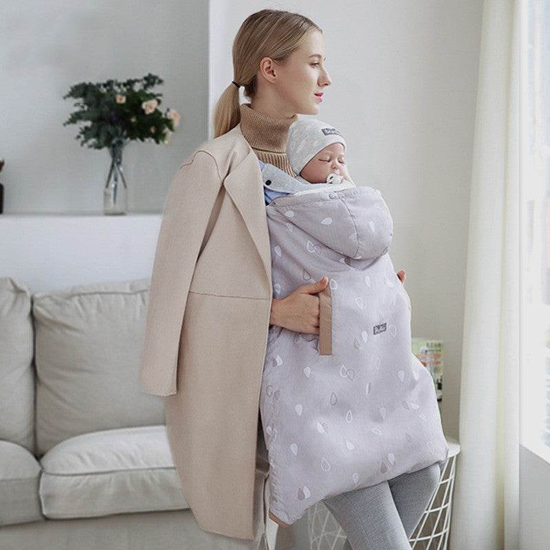 Baby Waist Hoodie Backstrap Coat – Warm & Cozy Winter Jacket for Infants - Pasha