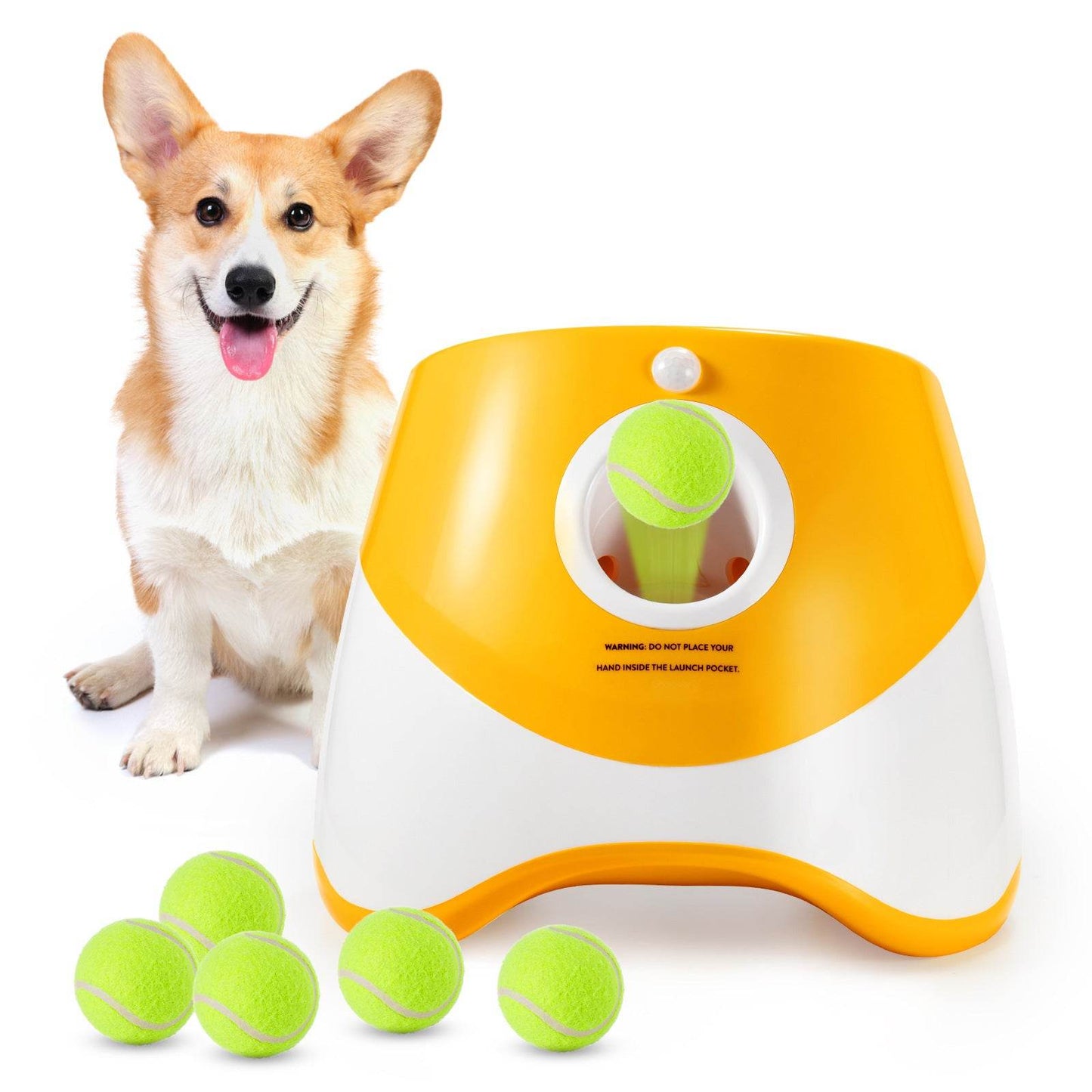Pet Electric Tennis Ball Launcher – Perfect Toy for Dogs and Cats - Pasha