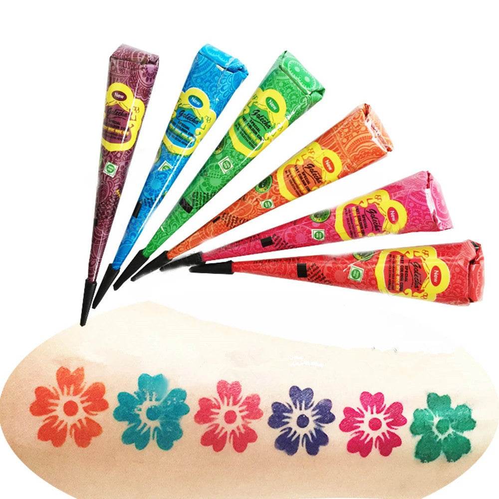 Glitter Hand-Painted Tattoo Cream – Temporary Body Art for Festivals & Parties - Pasha