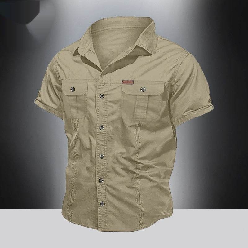 Men´s Summer Workwear Look with Short Sleeves-pure cotton - Pasha