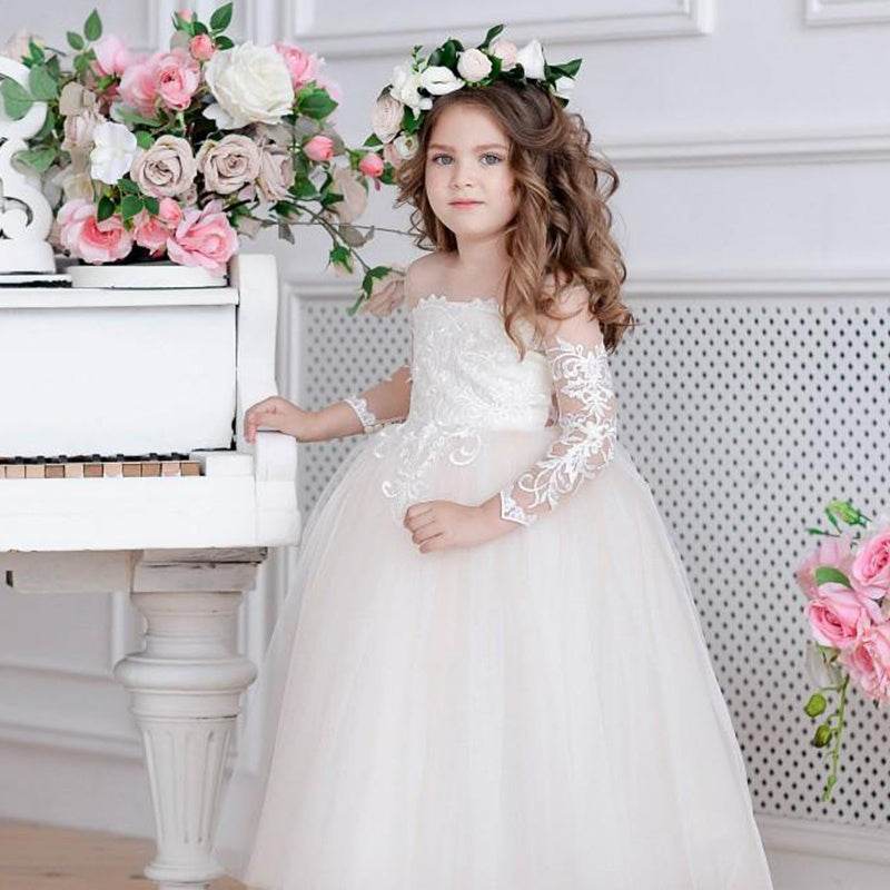 Fashion Princess Kids Tuxedo Wedding Dress Costume – Safe & Elegant Girls Gown for Special Occasions - Pasha
