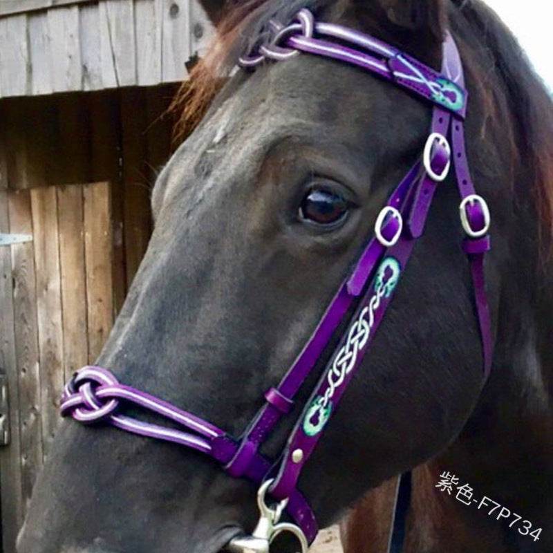 Premium PU Reins for Equestrian Sports – Durable Black Horse Bridle, Universal Use, Size M - Pasha